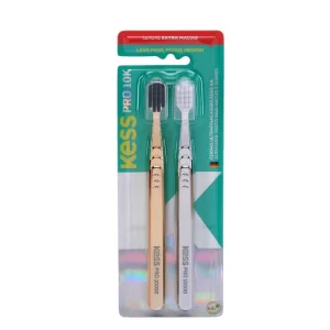 Kit 2 Escovas Dental Pro 10K Metallic Extra Macias Silver & Gold- Kess (Ganha 2 cases)