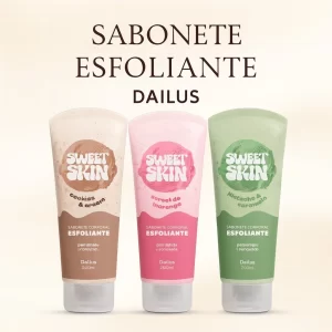 Sabonete Esfoliante Crocante Ice Cream 200ml - Dailus
