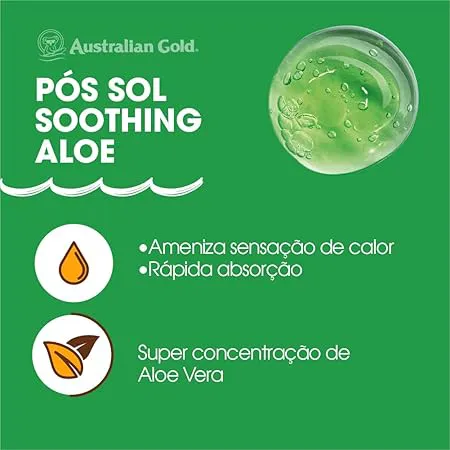 Gel Pós Sol Australian Gold 125g Soothing Aloe - Imagem 2