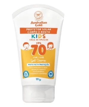 Protetor Solar Corporal Australian Gold Fps70 Kids Gel Creme 120ml